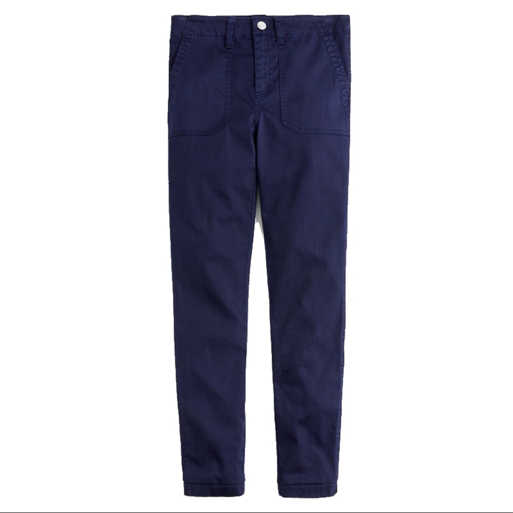 J.Crew tall 9” cargo toothpick pants in navy, sz 31T